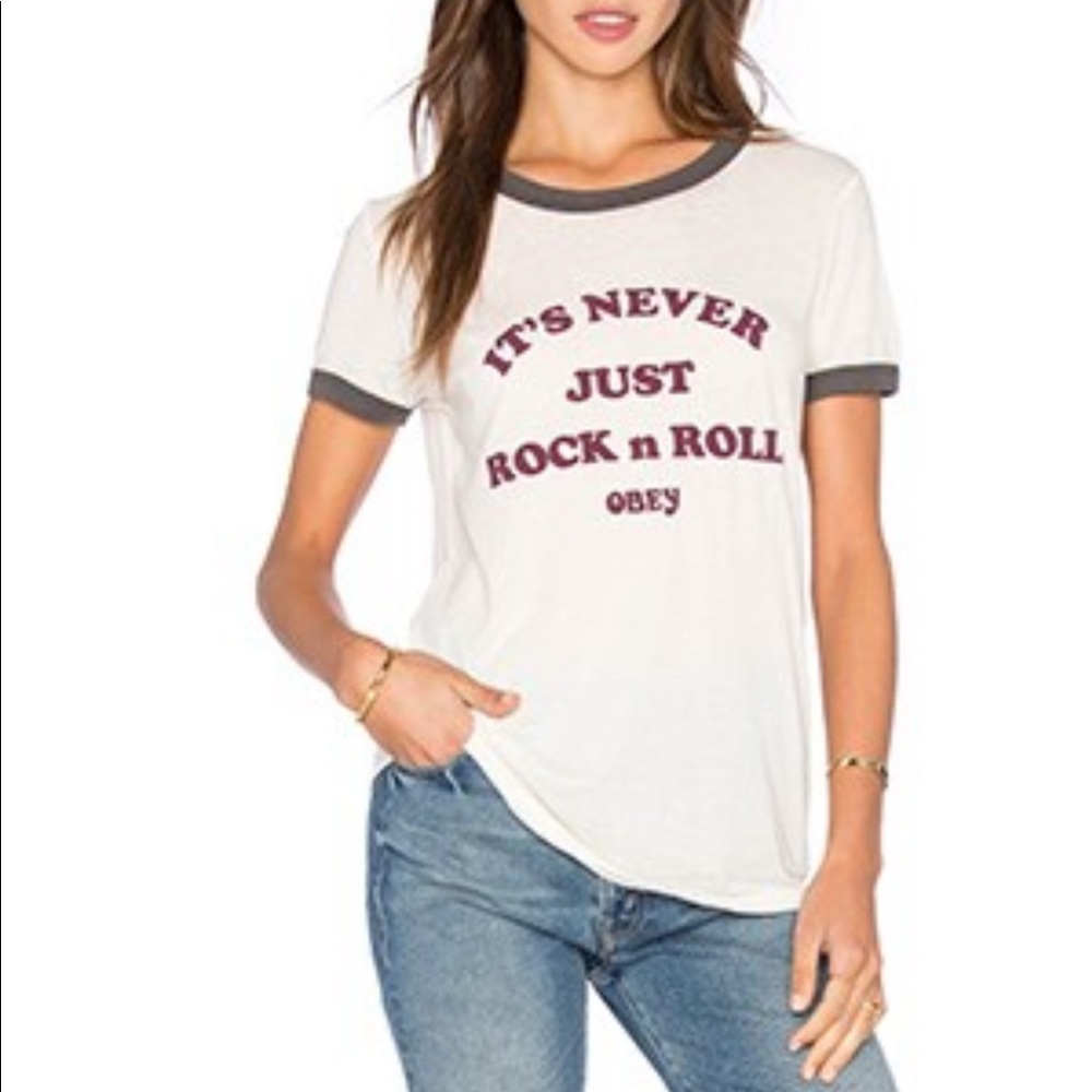 Obey It’s Never Just Rock N Roll Tee